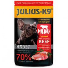 Julius-K9 Dog Adult Beef alutasakos kutyaeledel - 125g (marhás)