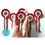 Kokárda kerek horgolt